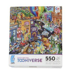 Steve Skelton Puzzle Tooniverse World in a Hurry NEW Sealed 550 Ceaco Cartoon